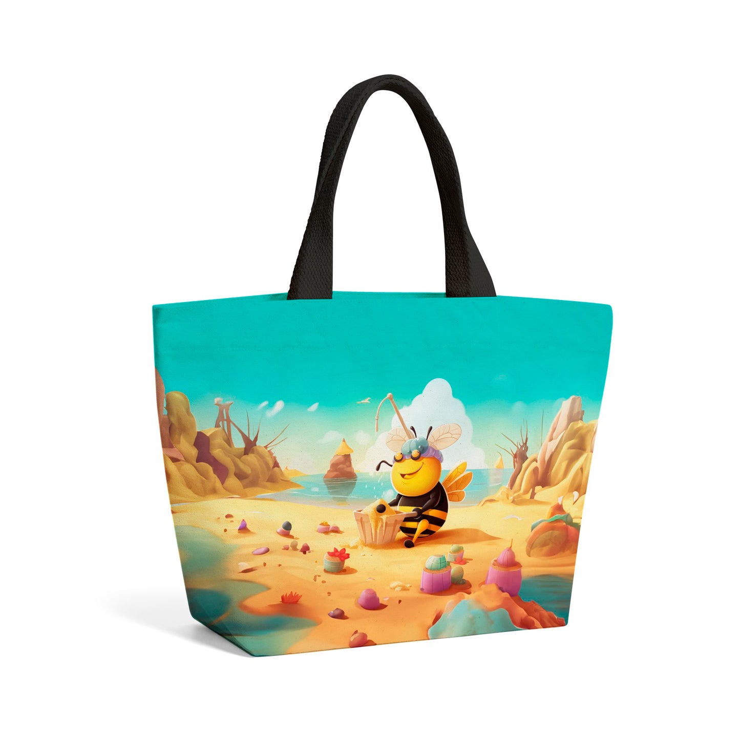 Bumblebee On A Beach Holiday Beach Shopper Tote Bag