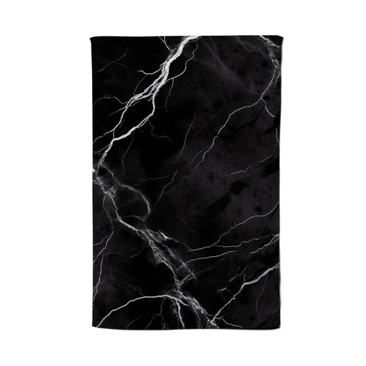 Black Marble Pattern Tea Towel