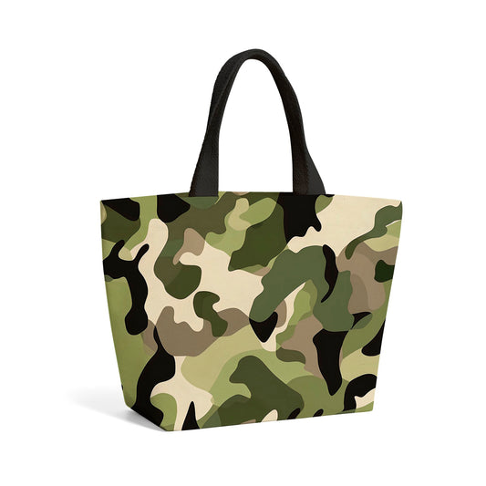 Camouflage Design Beach Shopper Tote Bag