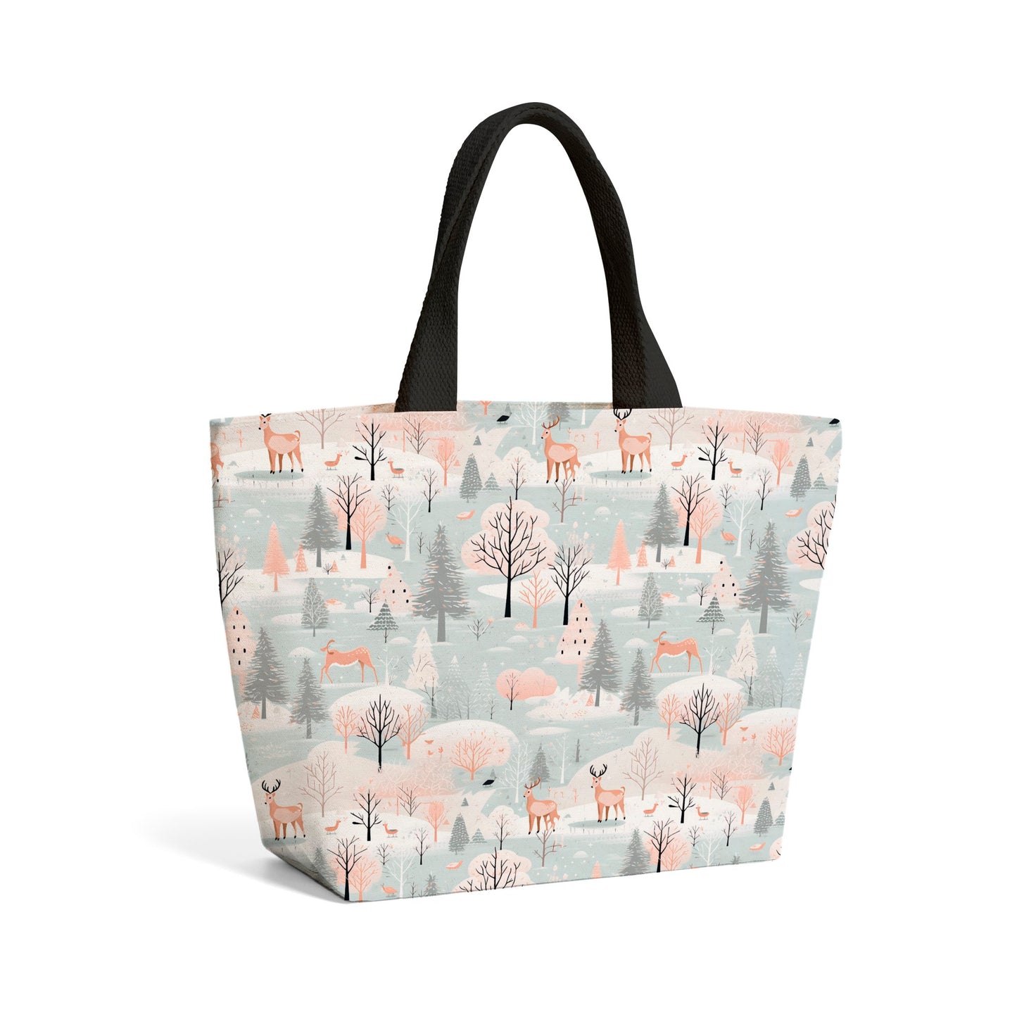 Whimsical Christmas Winter Wonderland Beach Shopper Tote Bag