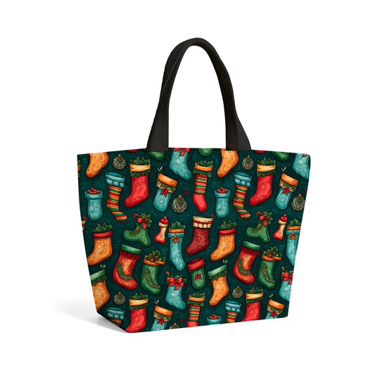 Christmas Stockings Beach Shopper Tote Bag