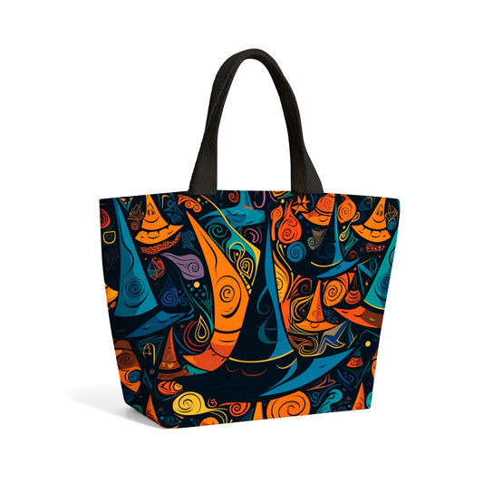 Imaginative Abstract Witches Hats Beach Shopper Tote Bag