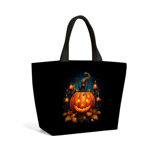 Spooy Pumpkin  Beach Shopper Tote Bag