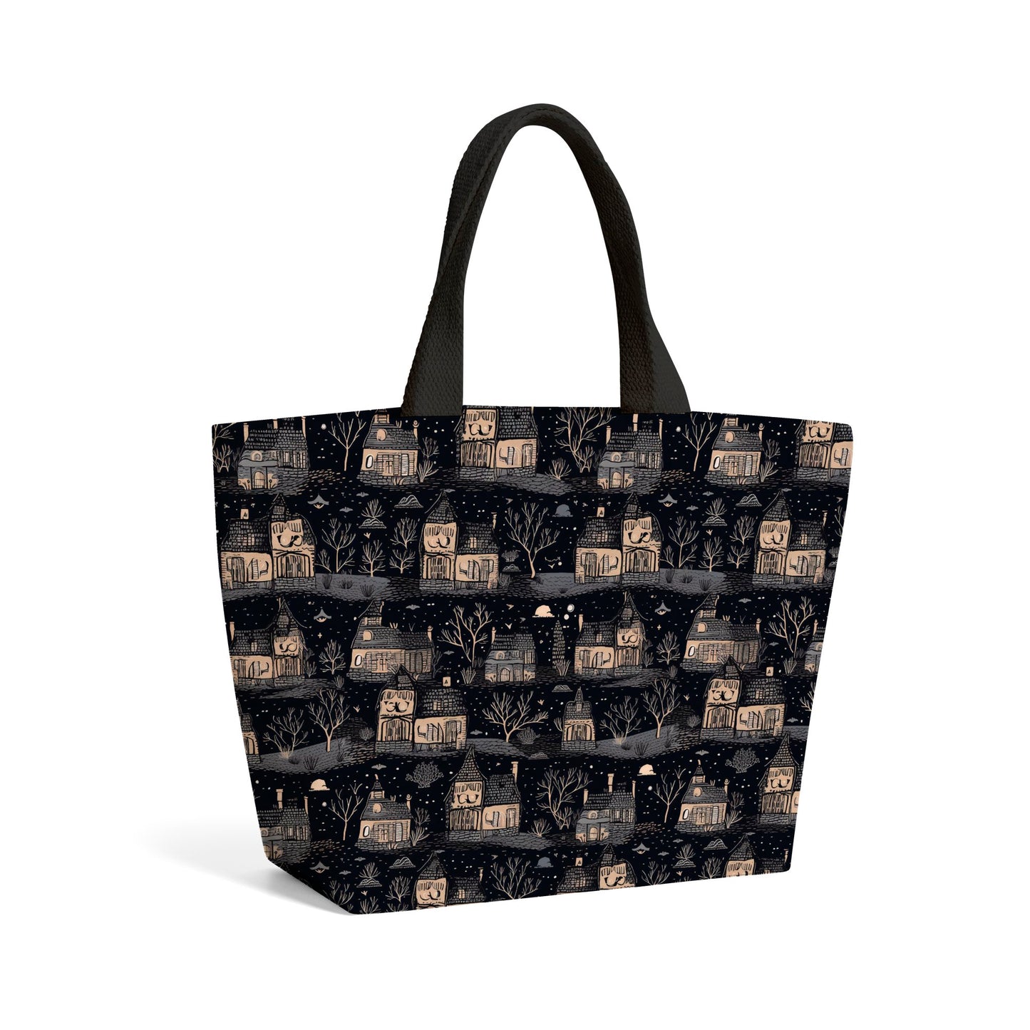 Spooky Haunted Houses Beach Shopper Tote Bag