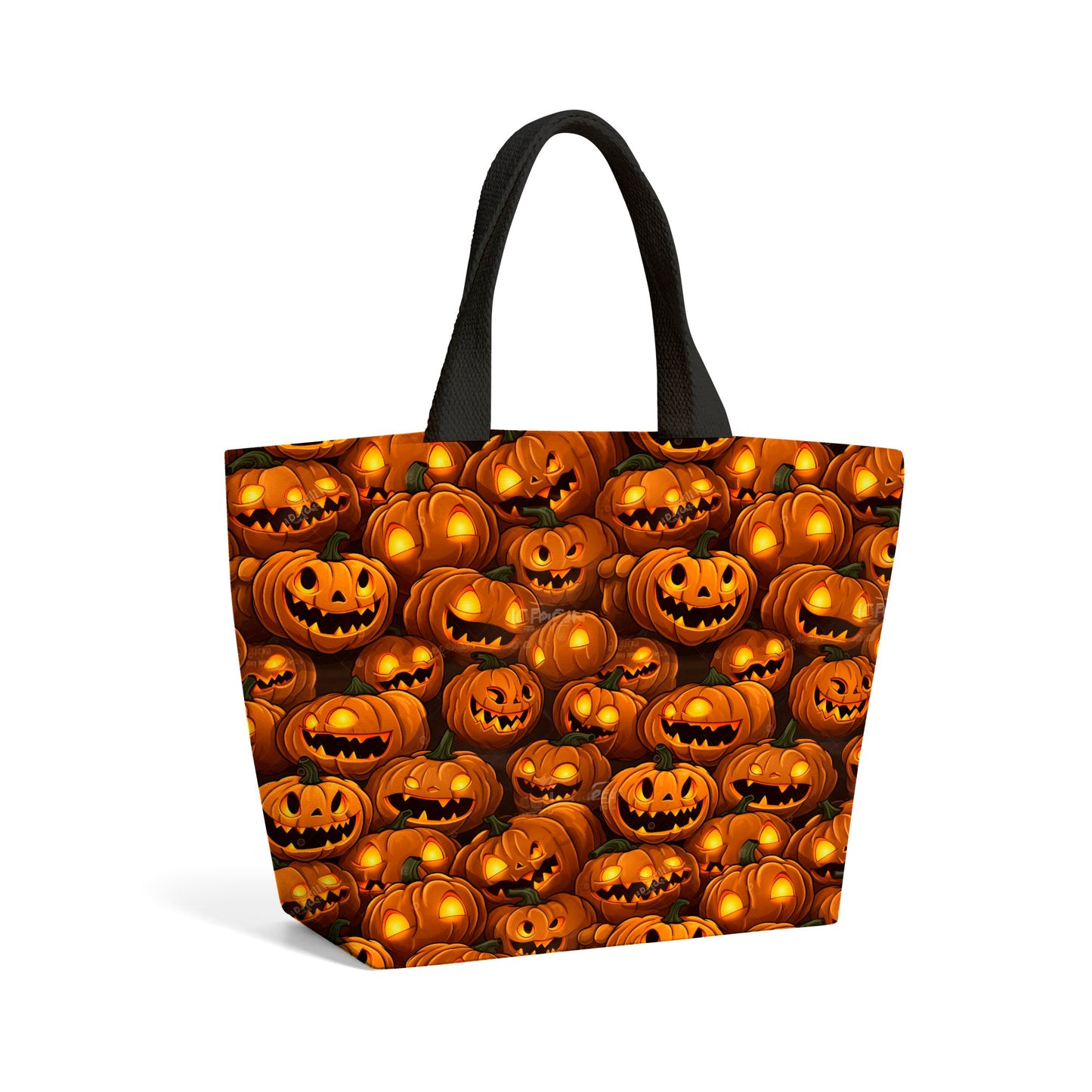 Grinning Lanterns Pumpkins Beach Shopper Tote Bag