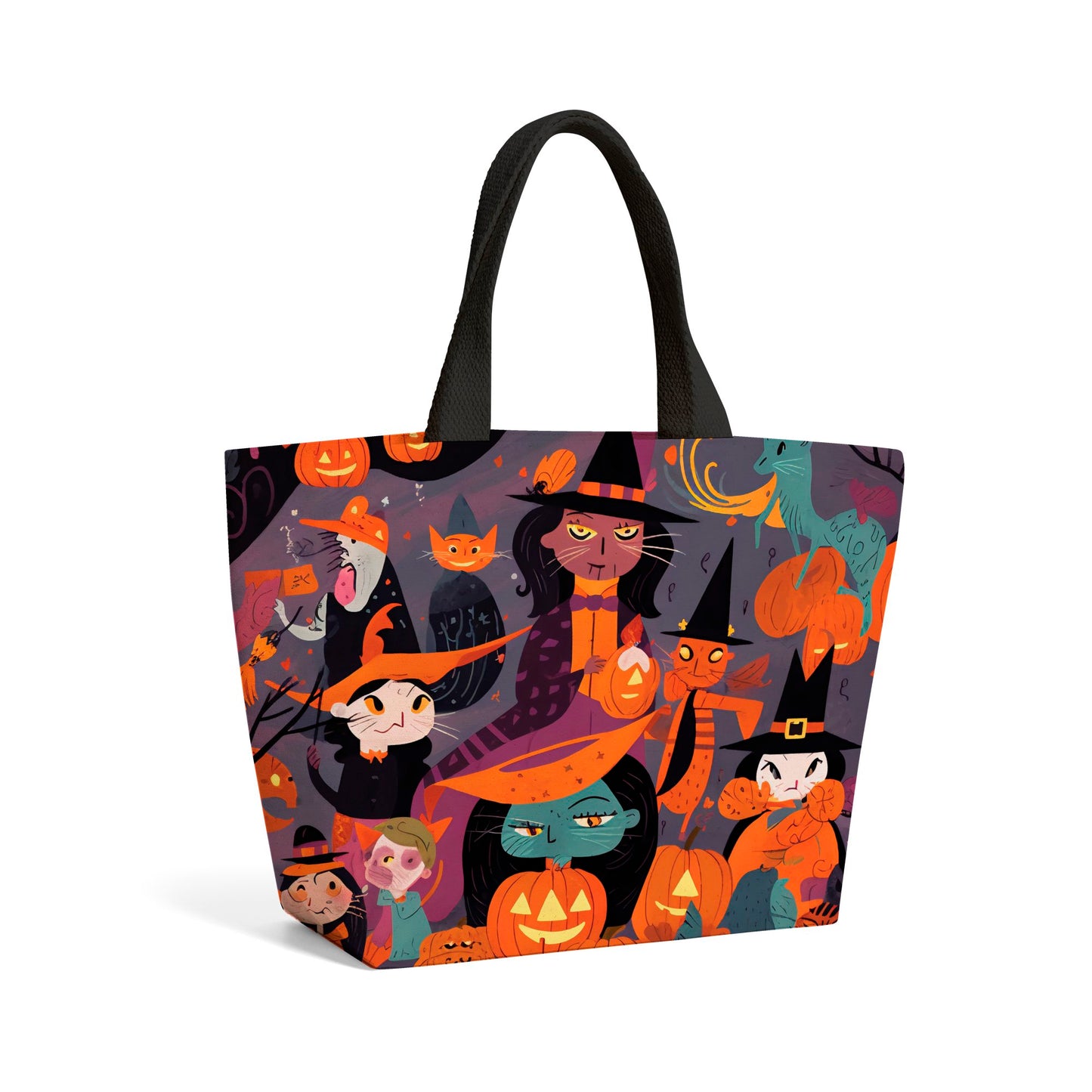 A Vibrant Illustration Of Witches  Beach Shopper Tote Bag