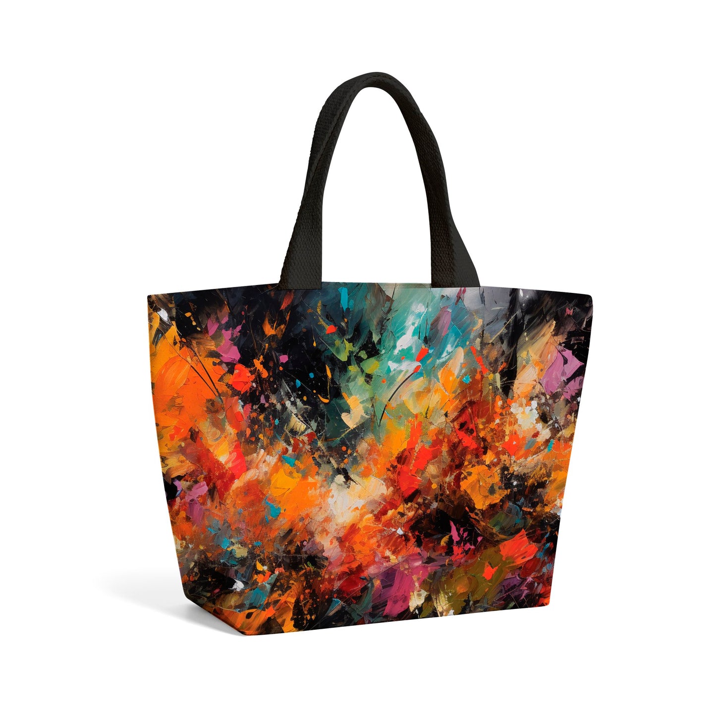 A Vibrant Abstract Painting Beach Shopper Tote Bag