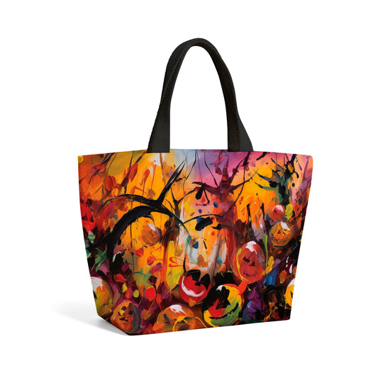 Abstract Halloween Painting Beach Shopper Tote Bag