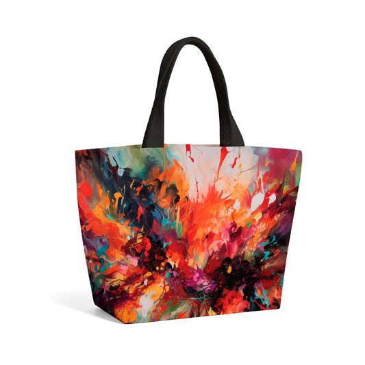 Abstract Painting Of Halloween Beach Shopper Tote Bag