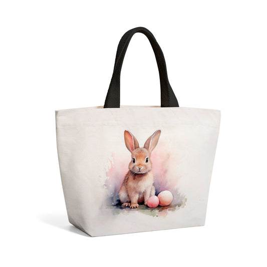 Whimsical Watercolour Easter Bunny Beach Shopper Tote Bag