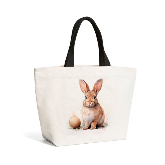 A Watercolour Easter Bunny Beach Shopper Tote Bag