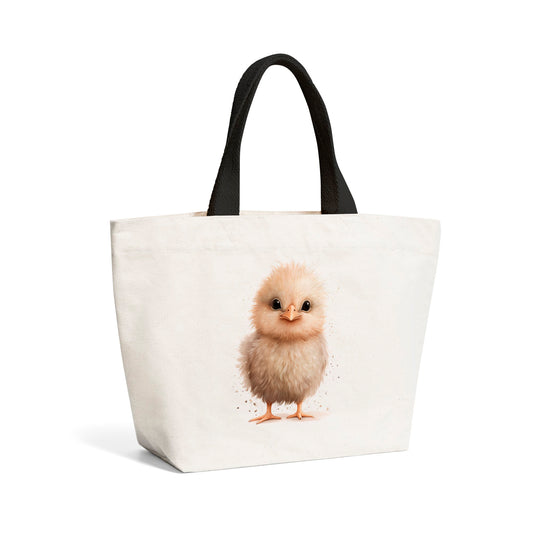 Cute Chick Watercolour Beach Shopper Tote Bag