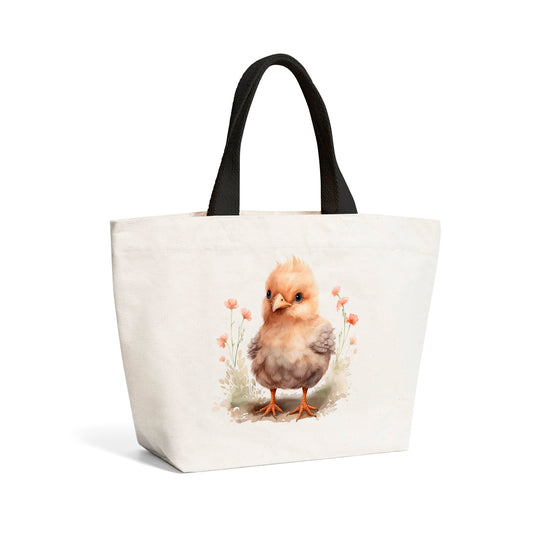 Watercolour, Cute Chick Beach Shopper Tote Bag