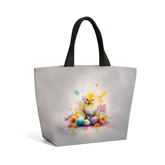 Easter Chick Splashart Beach Shopper Tote Bag