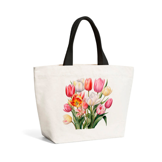 Spring Tuplips In Bloom Beach Shopper Tote Bag