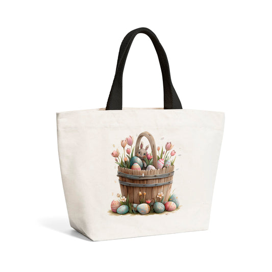 Watercolour Sweet Easter Basket Beach Shopper Tote Bag