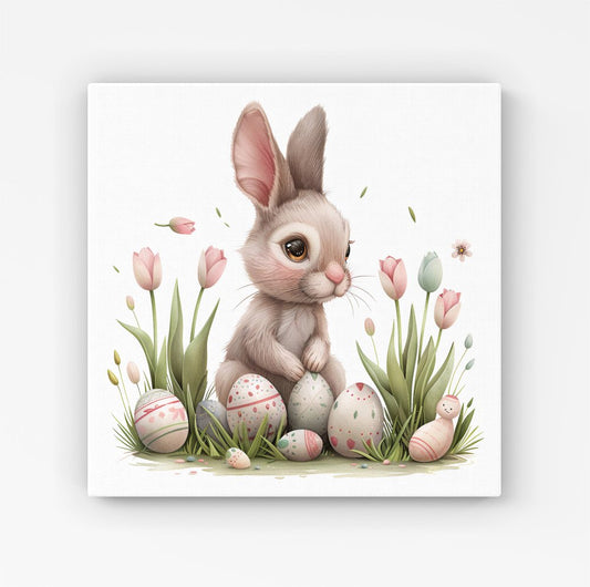 Sweet Easter Bunny HD Metal Print
