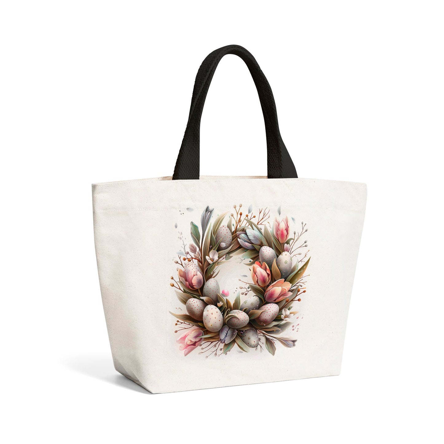 Easter Egg Wreath Beach Shopper Tote Bag