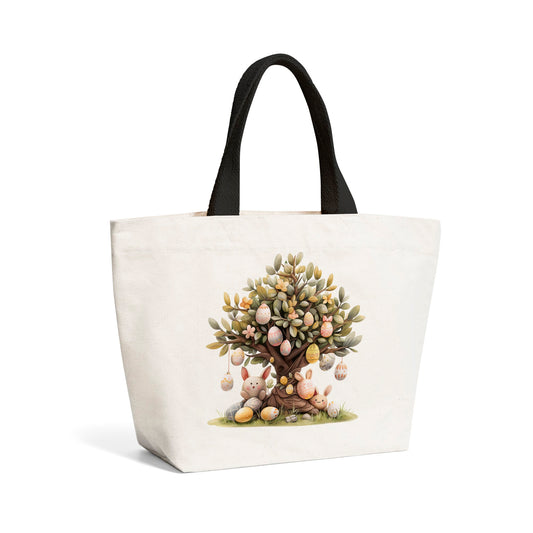 Easter Egg Tree Design Beach Shopper Tote Bag