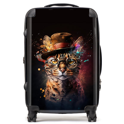 Bengal Cat And Hat Splashart Suitcase