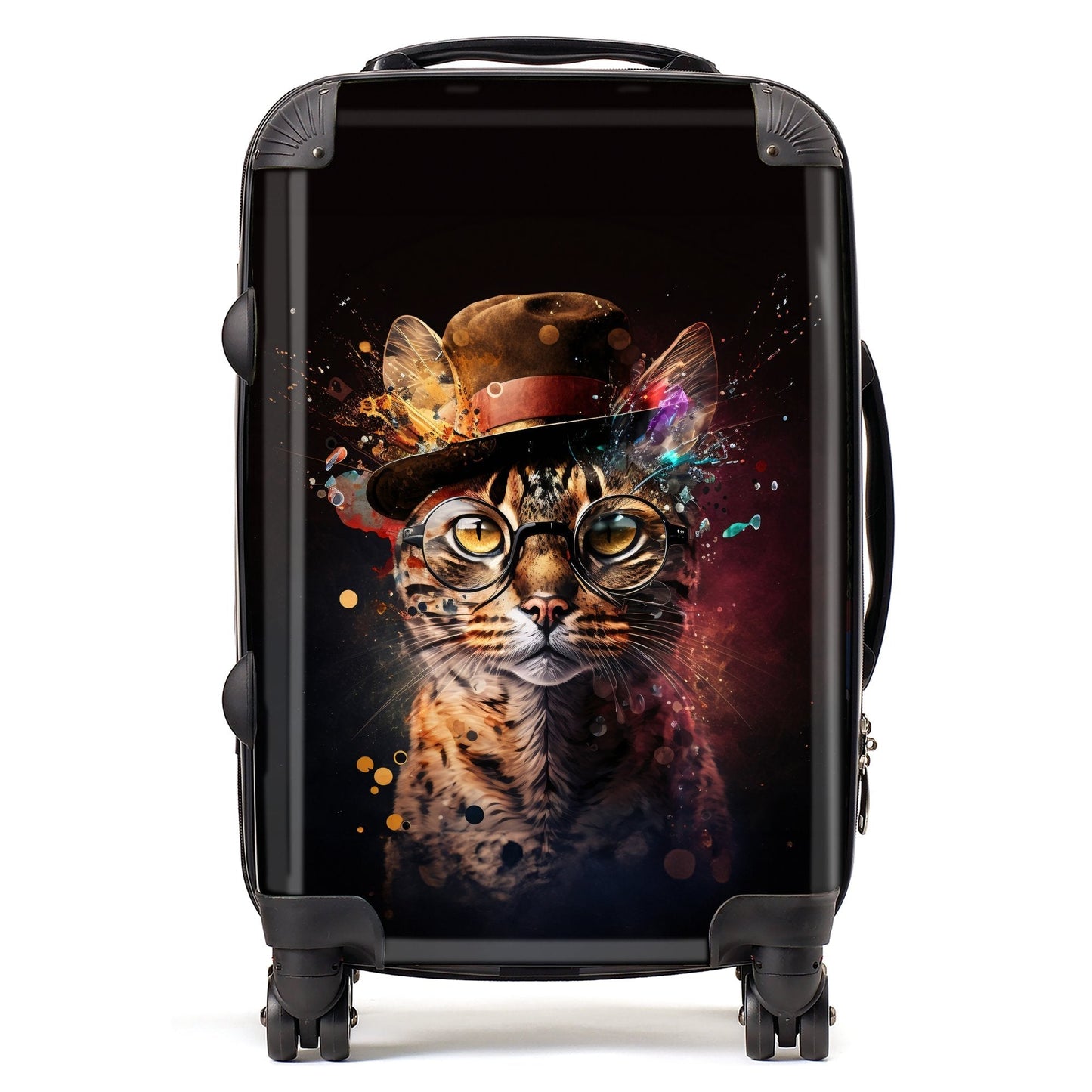 Bengal Cat And Hat Splashart Suitcase