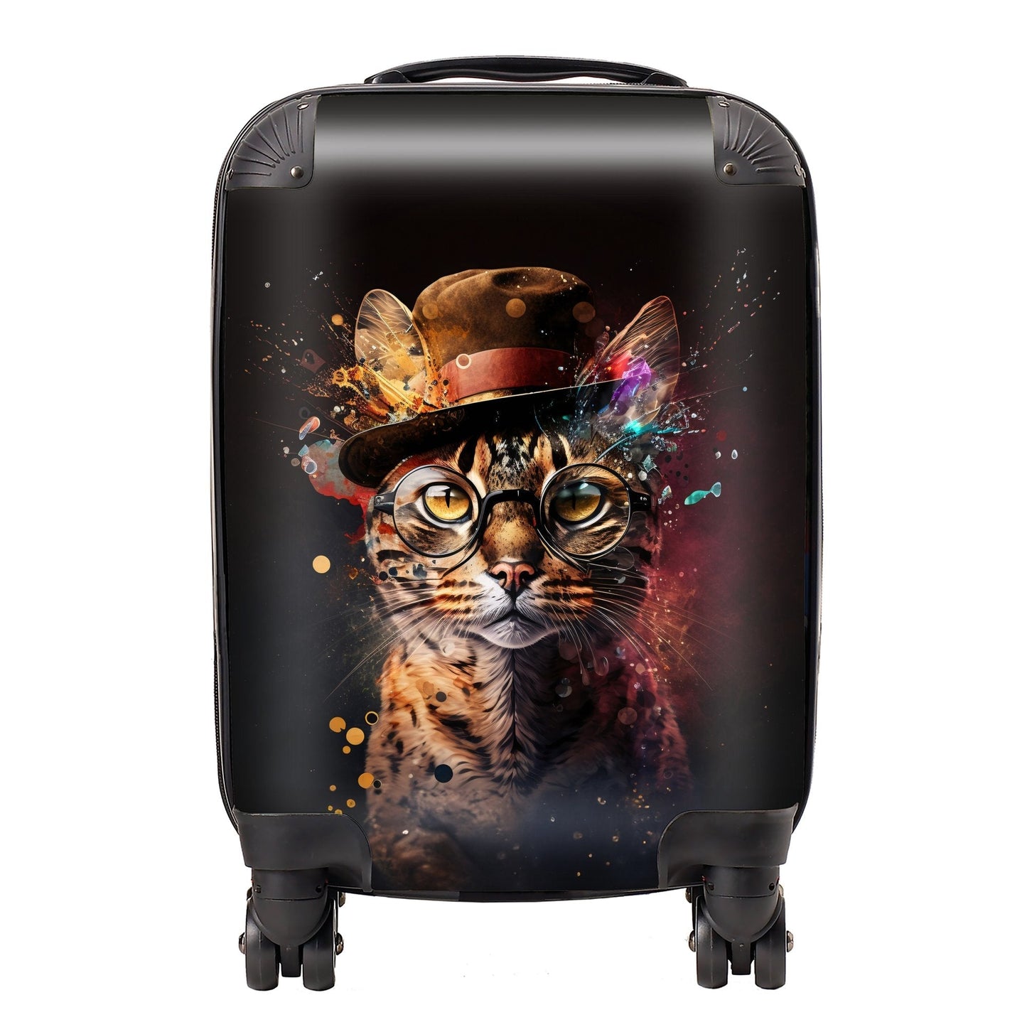 Bengal Cat And Hat Splashart Suitcase