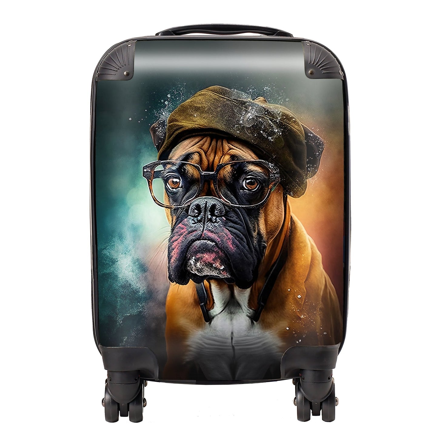 Boxer Dog Splashart Suitcase