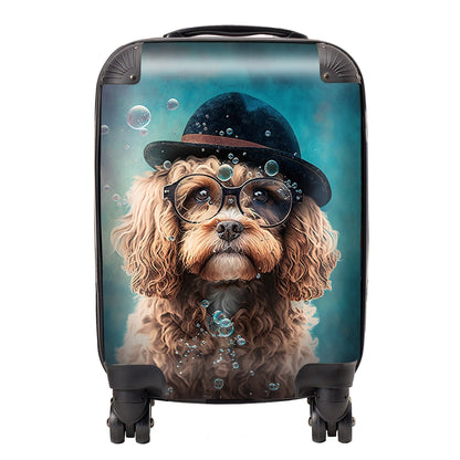 Cavapoo Dog Splashart Suitcase