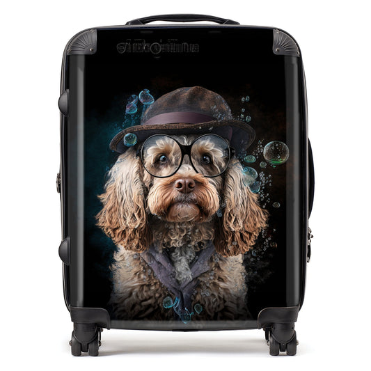 Cockapoo Dog Splashart Suitcase