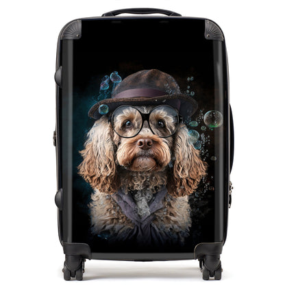 Cockapoo Dog Splashart Suitcase