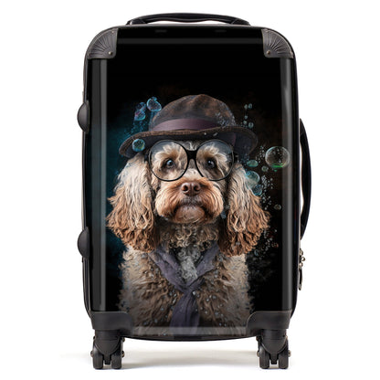 Cockapoo Dog Splashart Suitcase