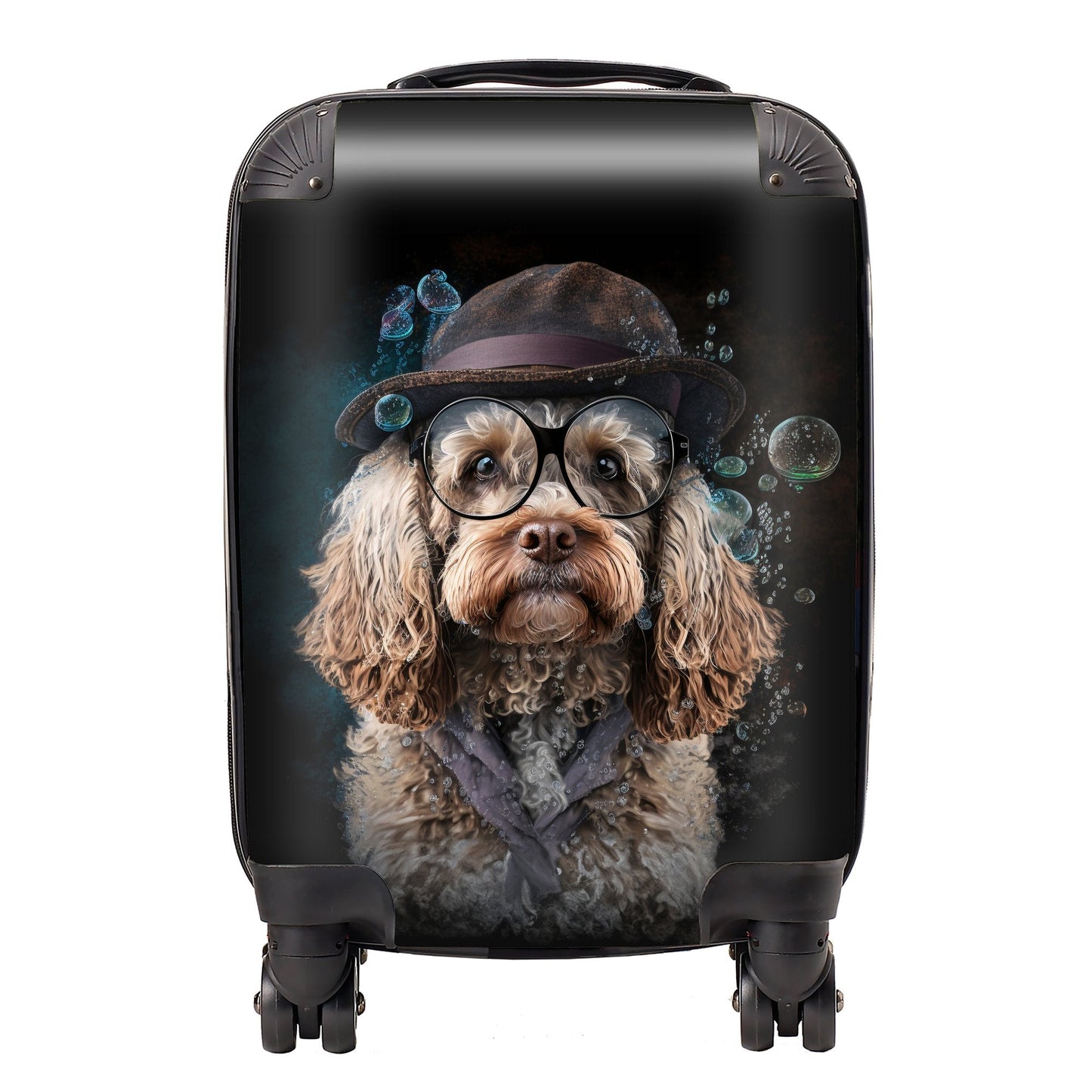 Cockapoo Dog Splashart Suitcase