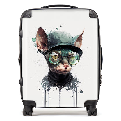 Cornish Rex Cat Splashart Suitcase