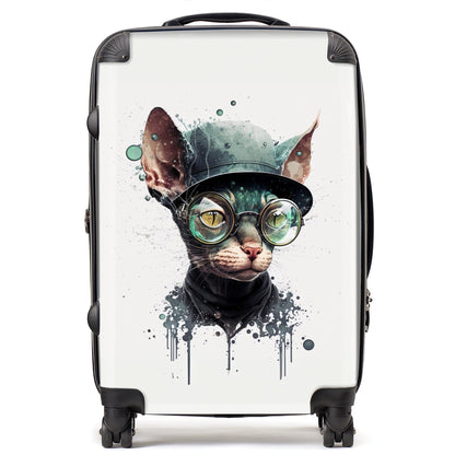 Cornish Rex Cat Splashart Suitcase