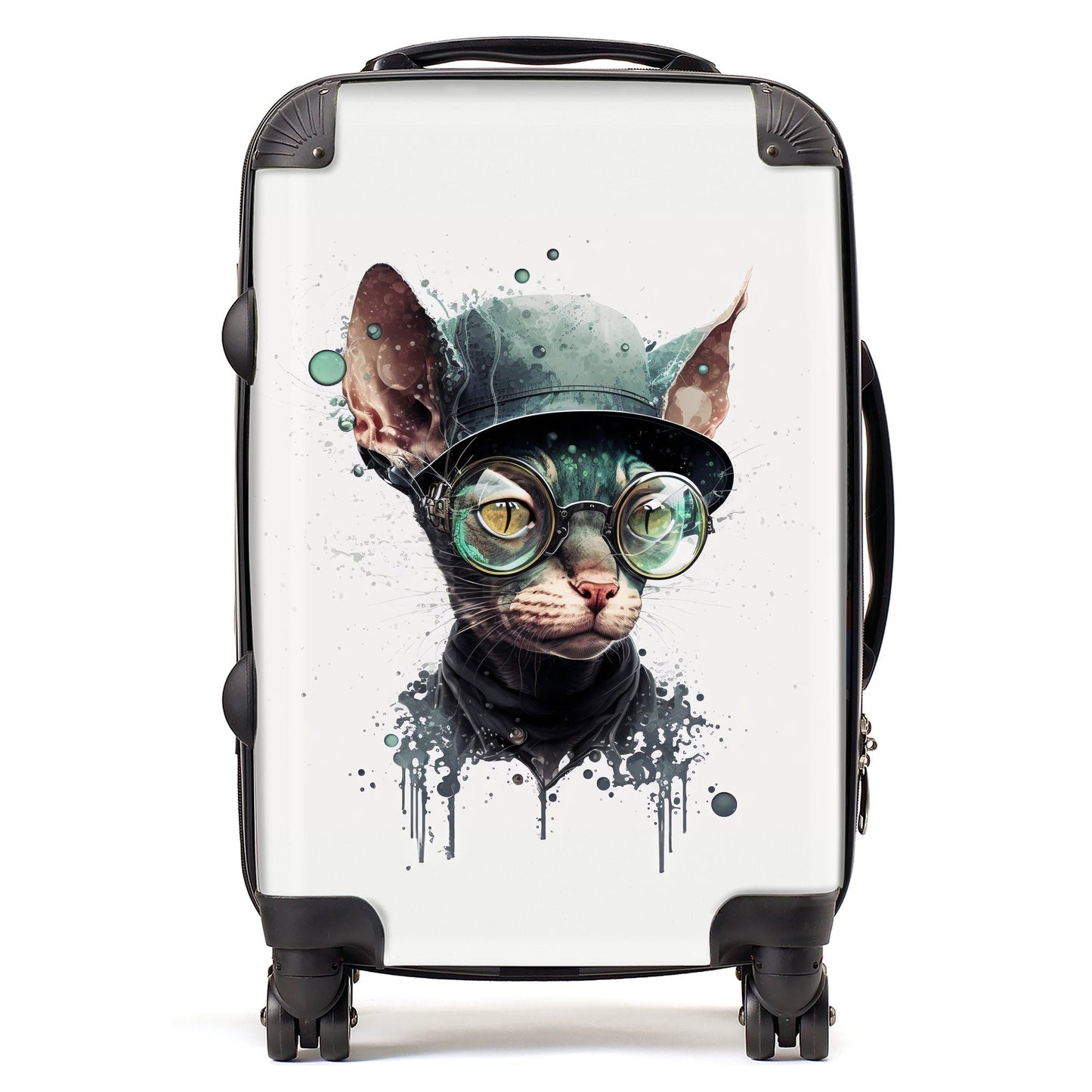 Cornish Rex Cat Splashart Suitcase