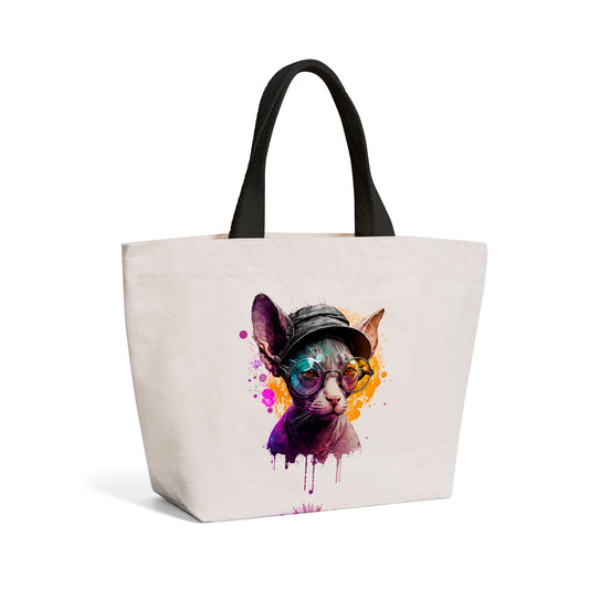 Cornish Rex Splashart Beach Shopper Tote Bag