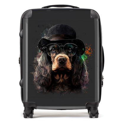 English Cocker Spaniel Splashart Suitcase