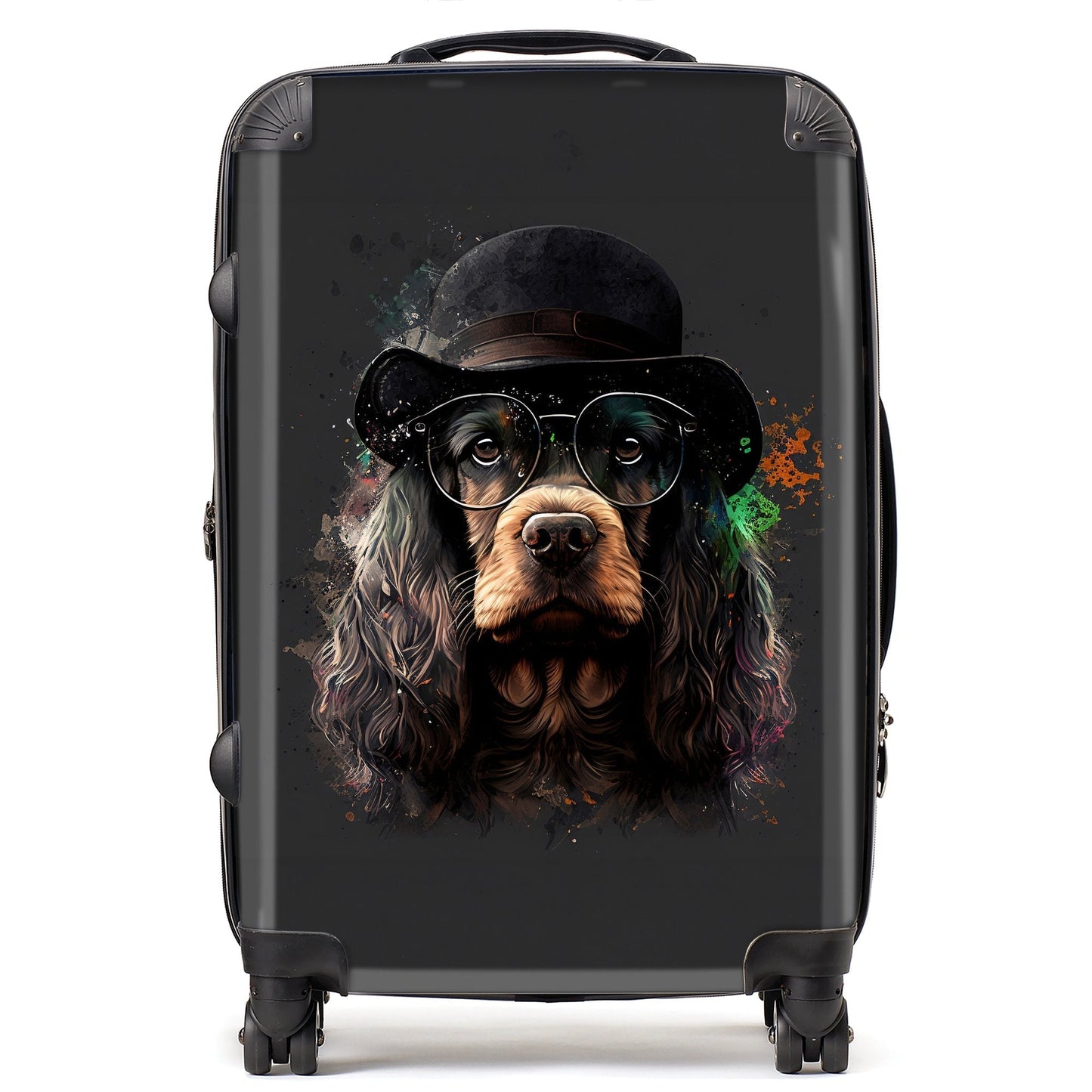 English Cocker Spaniel Splashart Suitcase