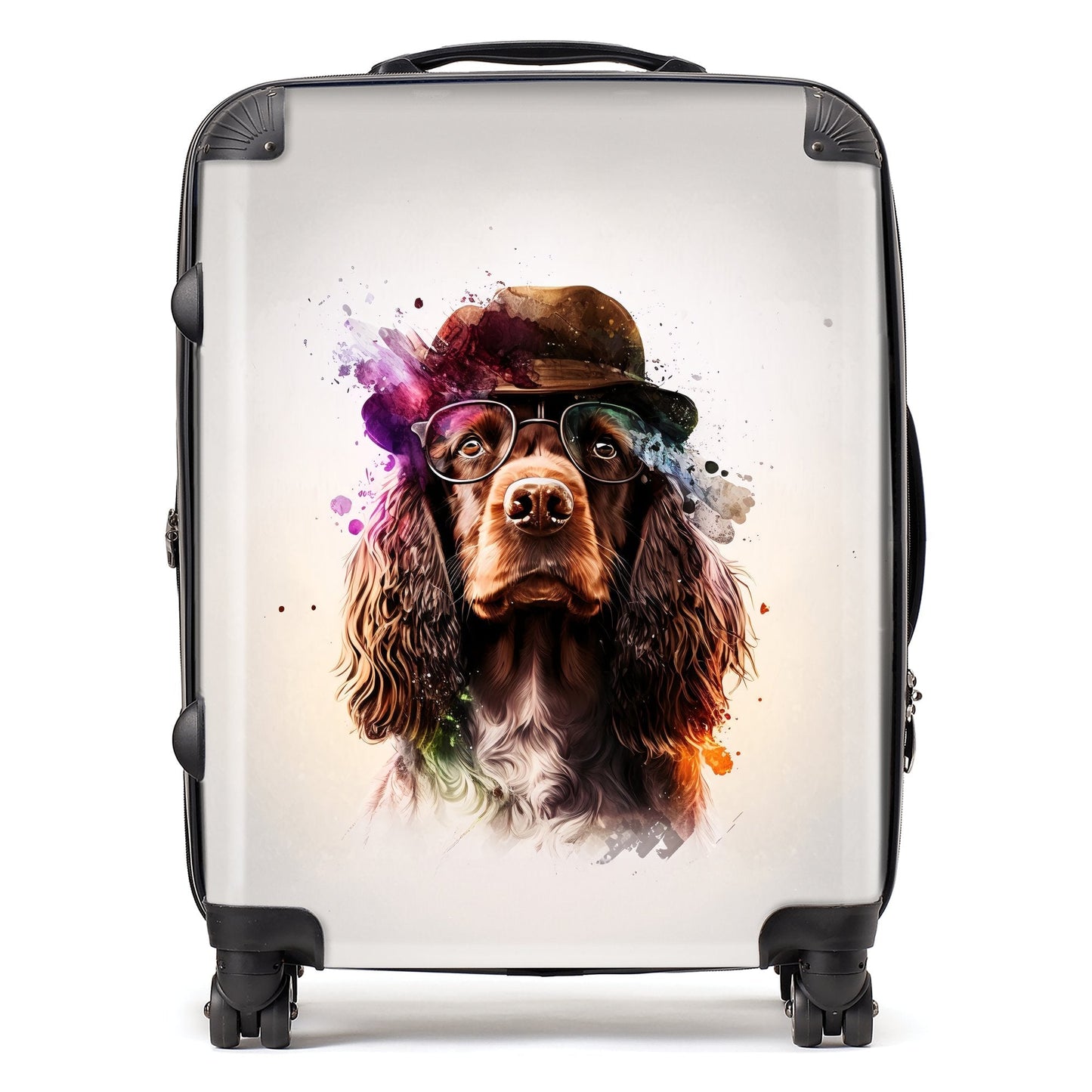 English Cocker Spaniel Splashart Suitcase