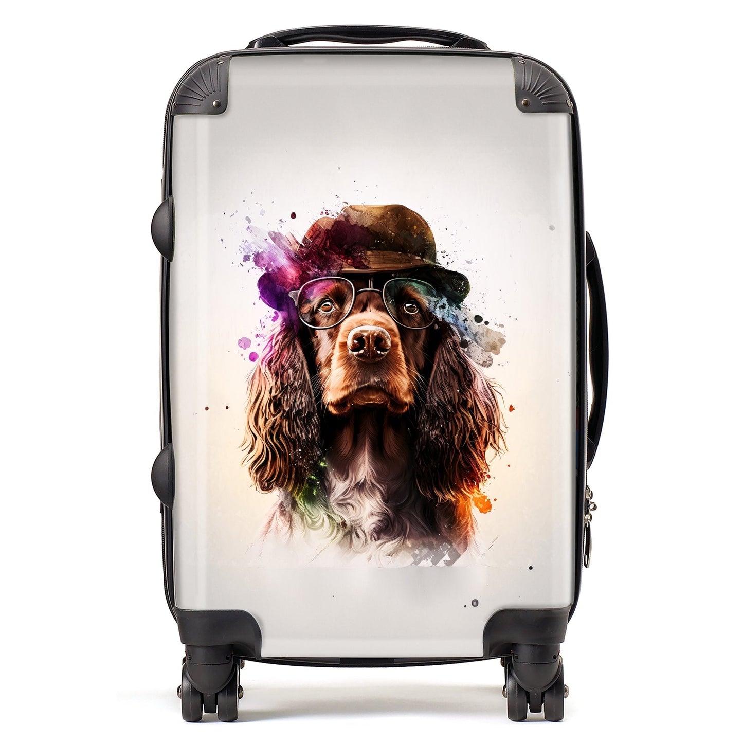 English Cocker Spaniel Splashart Suitcase