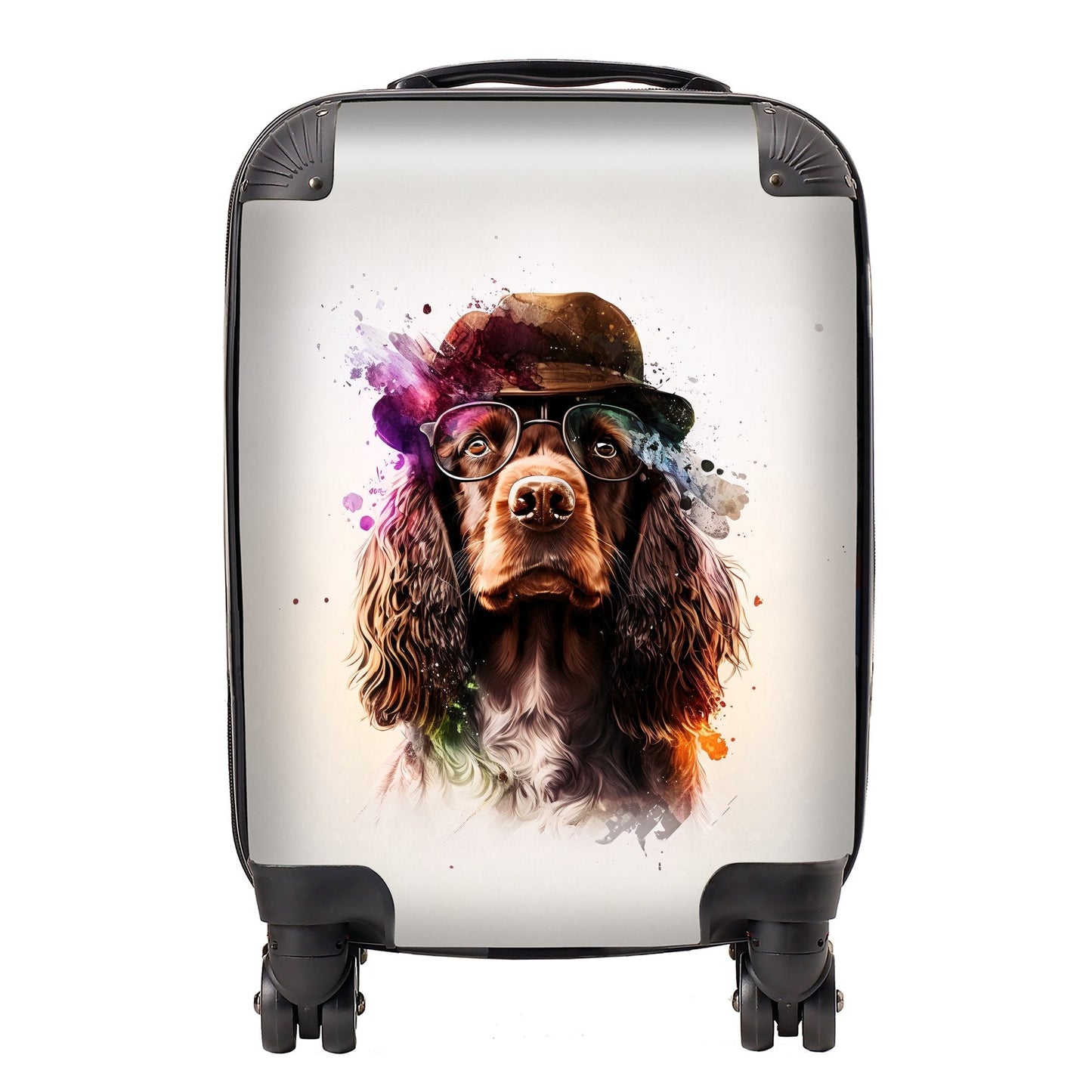 English Cocker Spaniel Splashart Suitcase