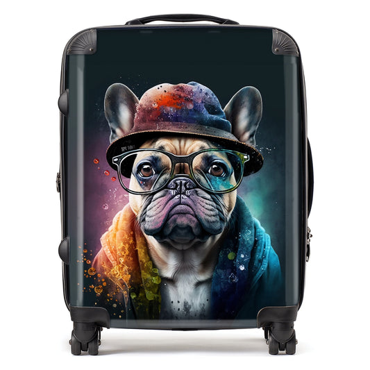 French Bulldog Dog Splashart Suitcase