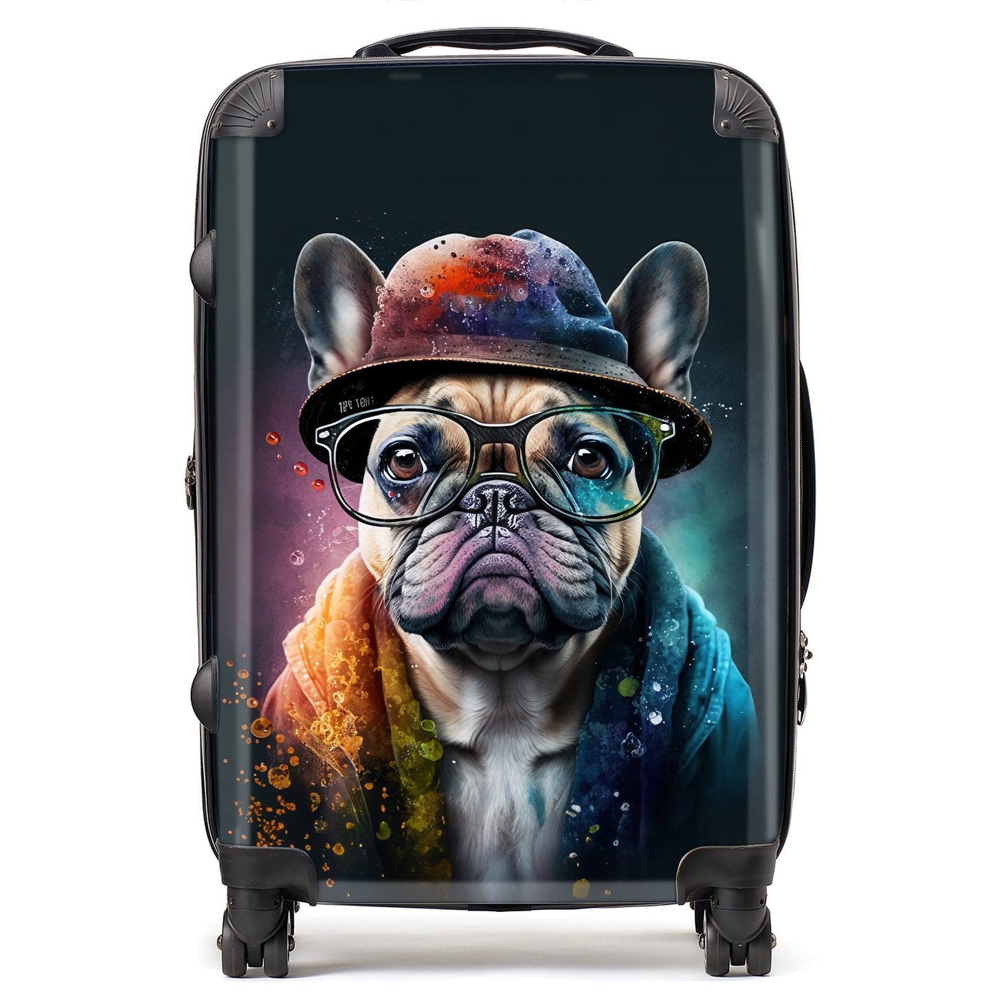 French Bulldog Dog Splashart Suitcase