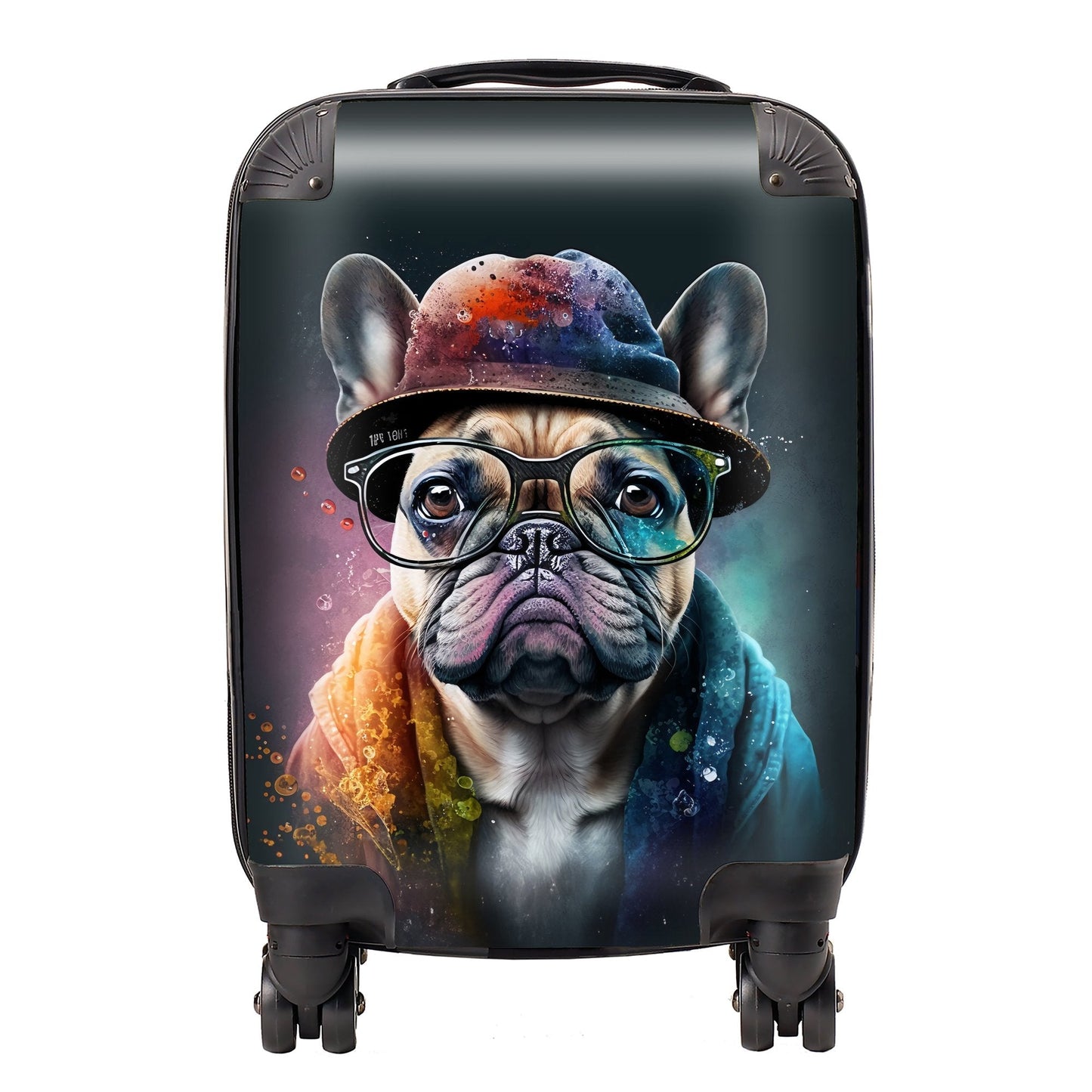 French Bulldog Dog Splashart Suitcase