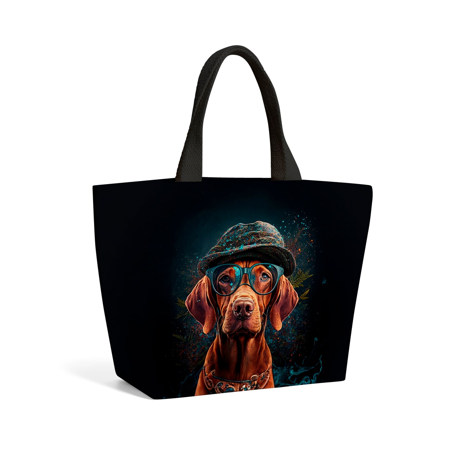 Hungarian Vizsla Dog Splashart Beach Shopper Tote Bag Donation