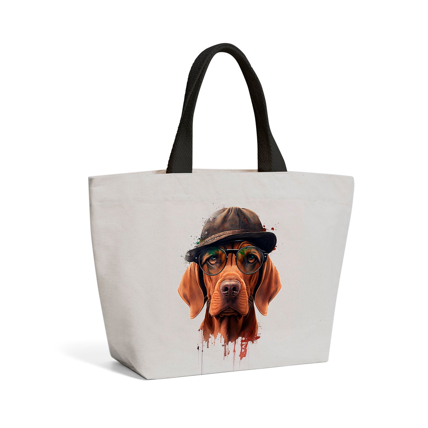 Hungarian Vizsla Dog Splashart Beach Shopper Tote Bag