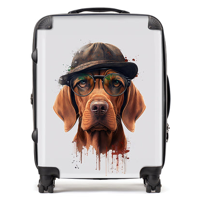 Hungarian Vizsla Dog Splashart Suitcase