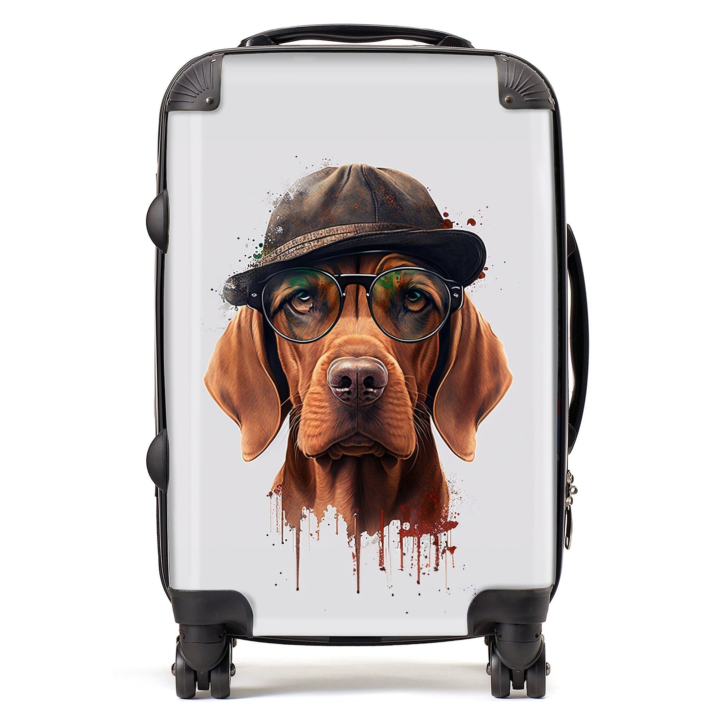 Hungarian Vizsla Dog Splashart Suitcase