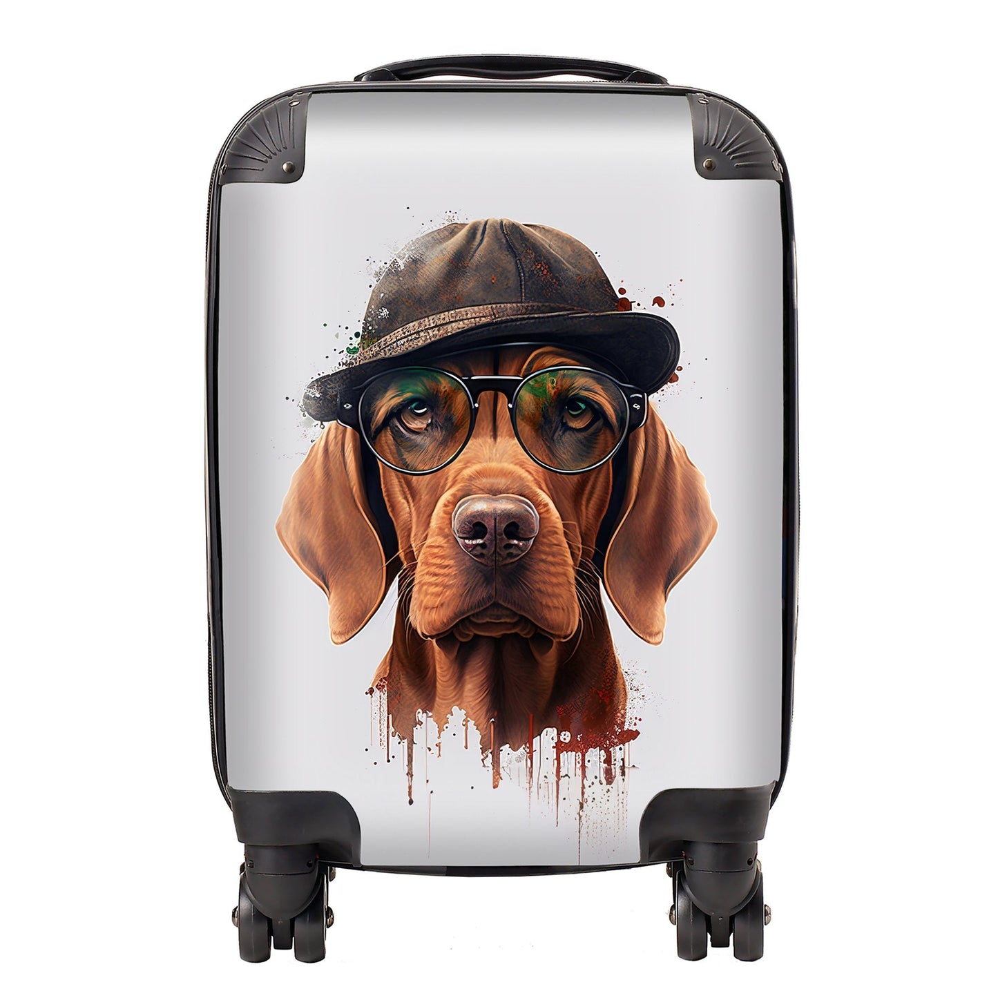 Hungarian Vizsla Dog Splashart Suitcase