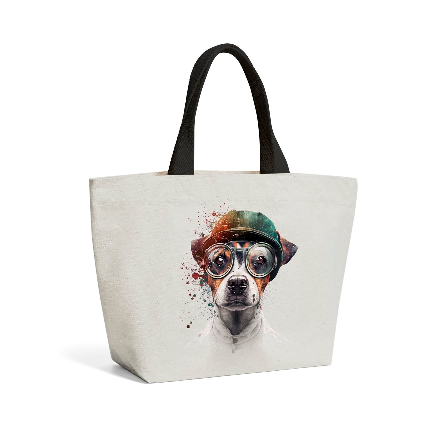 Jack Russell Terrier Dog Splashart Beach Shopper Tote Bag